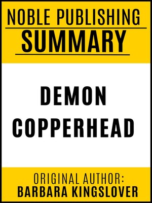 cover image of Summary of Demon copperhead by Barbara kingsolver {Noble Publishing}